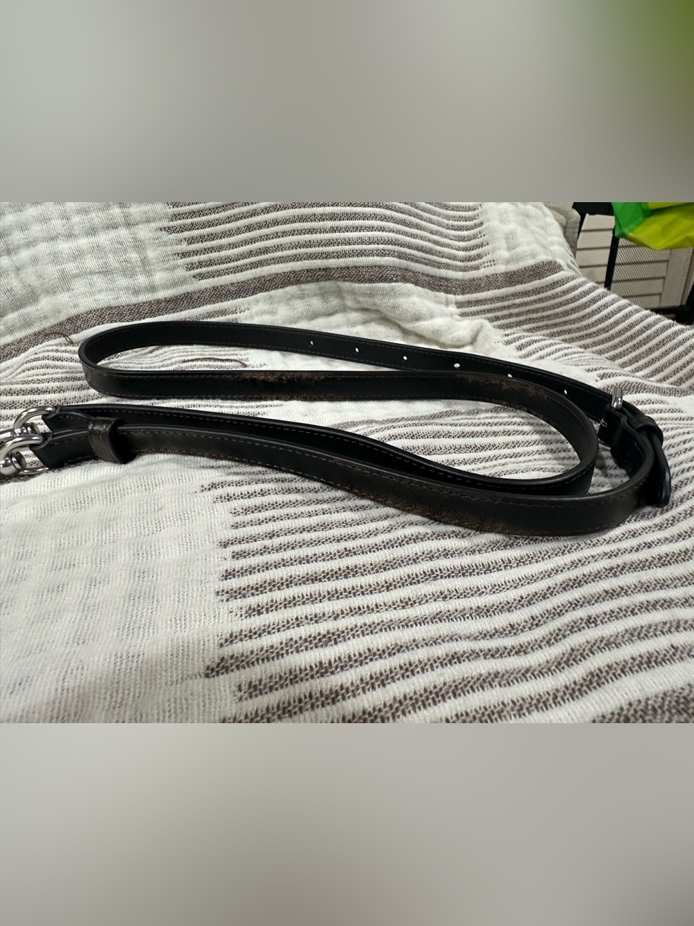 Coach Loved leather crossbody strap